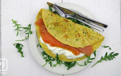 Omelet met zalm